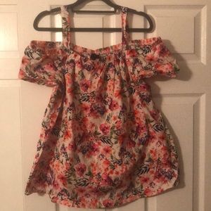 Floral off the shoulder top